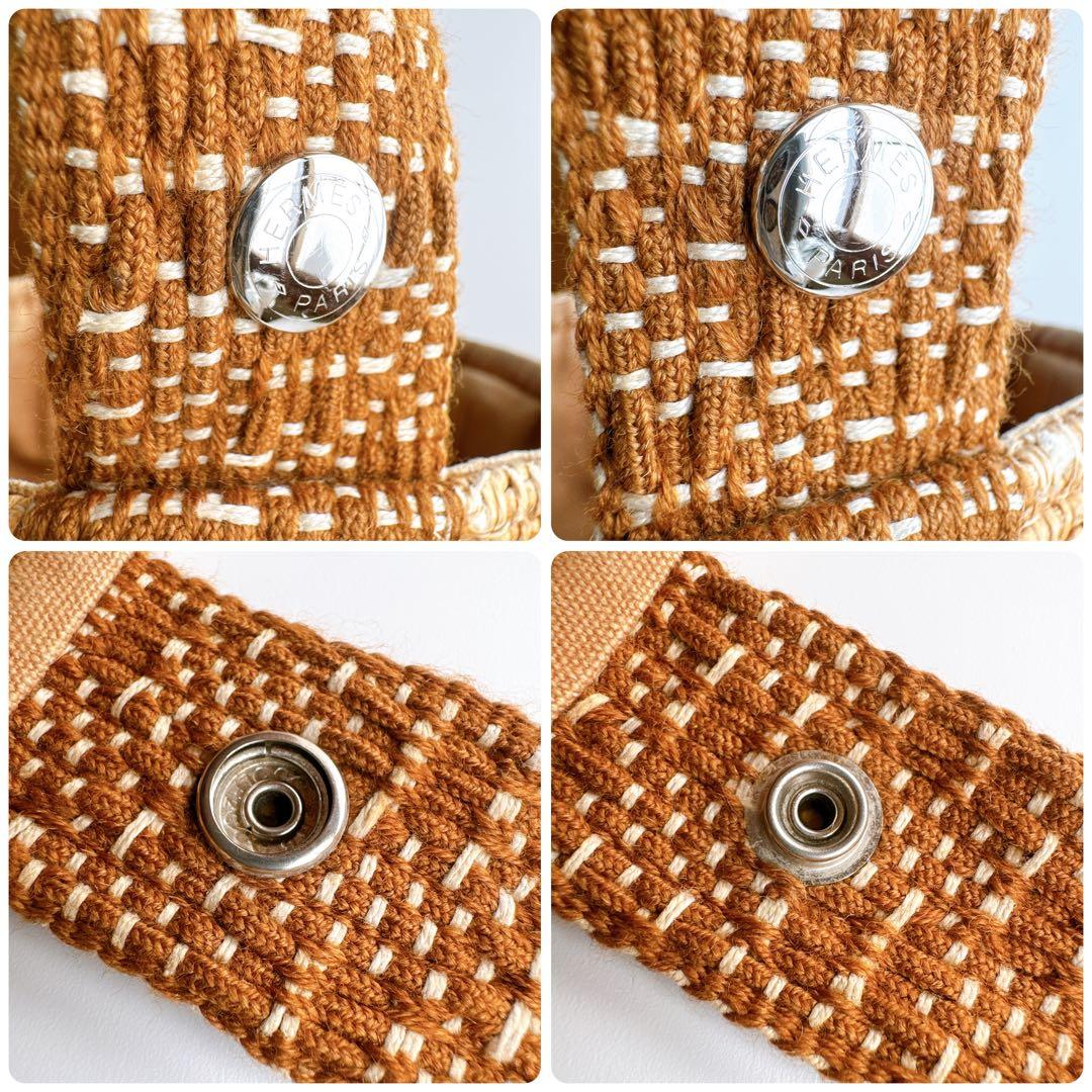 エルメス タムール カゴ バケット ワンショルダー ハンド トート