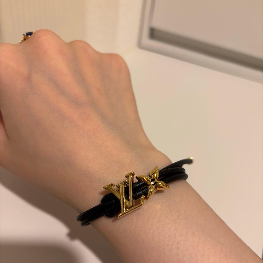 Louis Vuitton ブレスレット・LV ブルーム ブラック - メルカリ