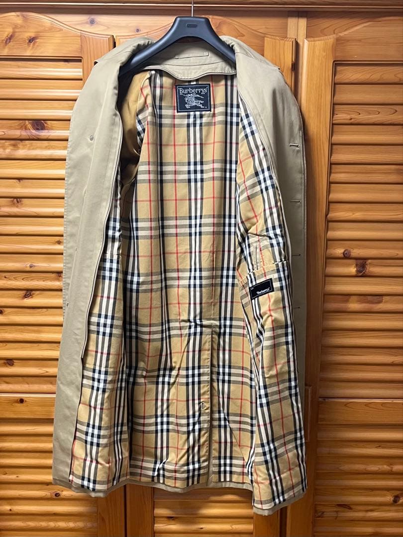 BURBERRY バーバリー ステンカラーコート ノバチェック ライナー付 L
