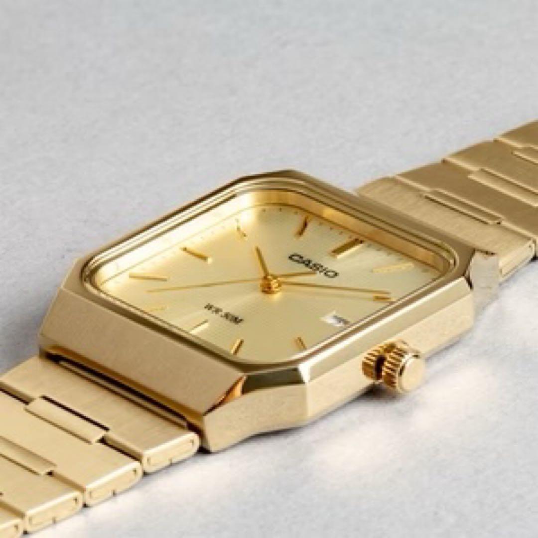 【新品】CASIO カシオ MTP-B185G -9A ゴールド【電池交換済】