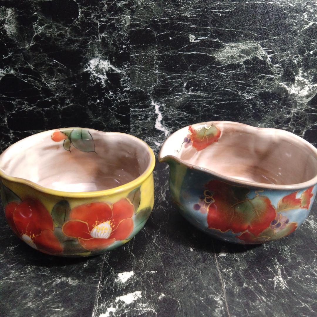 京焼 清水焼陶 あん作 小鉢2個セット 楽天市場】京焼 清水焼 陶あん 色絵付け 若冲図 小鉢 花型鉢 (緑地×桜