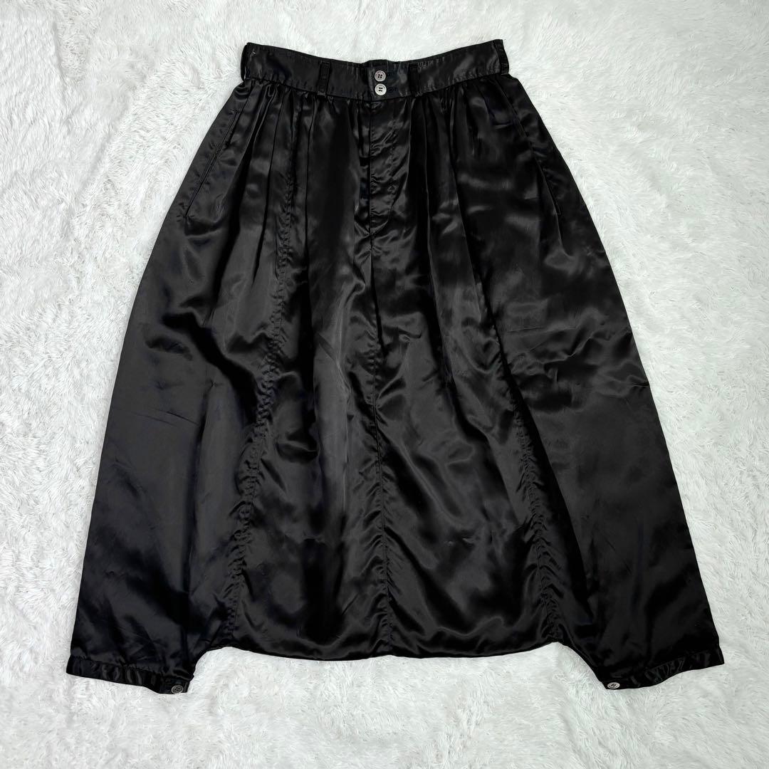 美品✨COMME des GARCONS サテンサルエルパンツ　ワイド COMME des GARCONS HOMME コットンタックサルエルパンツ