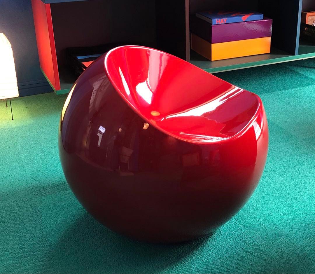 正規品 フィンストーンボールチェア FinnStone BallChairレッド - メルカリ