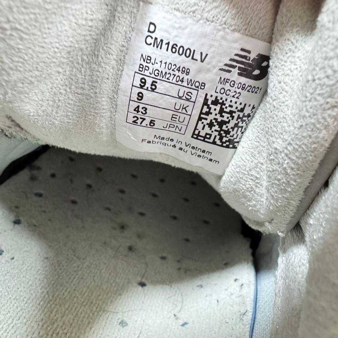 ニューバランス 1600 CM1600LV ネイビー 27.5cm