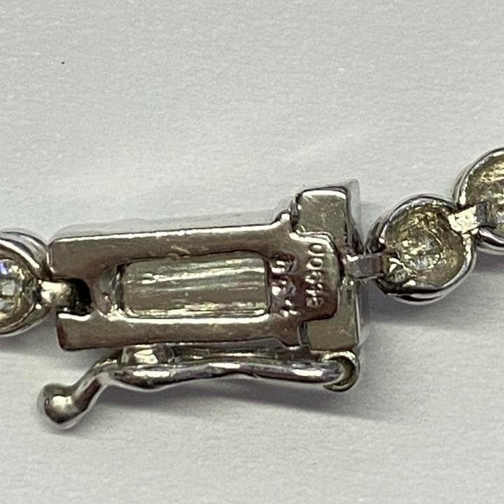 Pt900　天然ダイヤモンド　テニスブレスレット　D1.00ct　11.1g