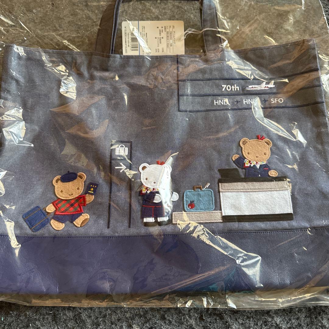 70周年記念キャラクター刺繍トートバッグ 70周年 記念 ミッフィー マチ付き BIG トートバッグ 約60cm 70th