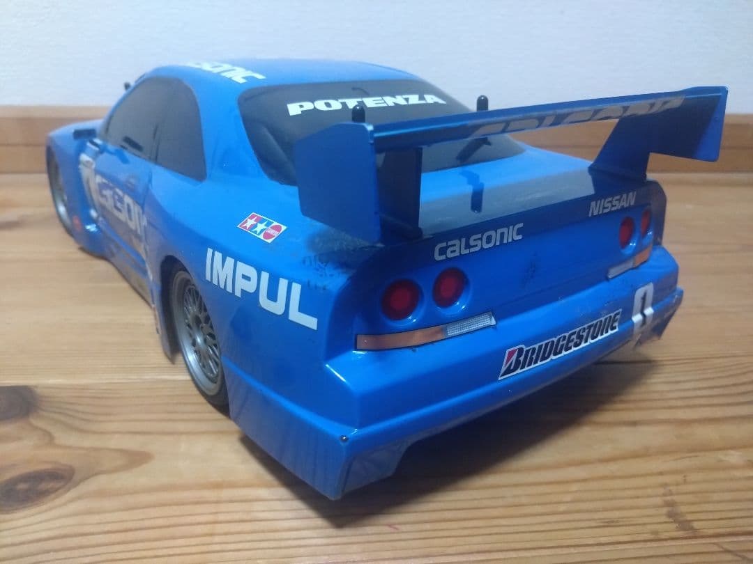 タミヤ TL01 シャーシ カルソニック スカイライン GT-R ボディ - メルカリ