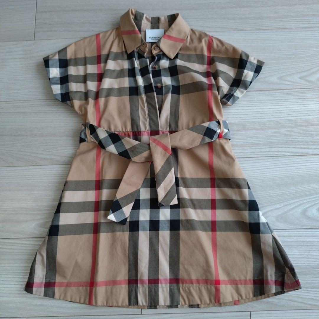 BURBERRY バーバリー　チェック ワンピース 104cm 美品 BURBERRY London ノバチェックワンピース 8024585 レディース