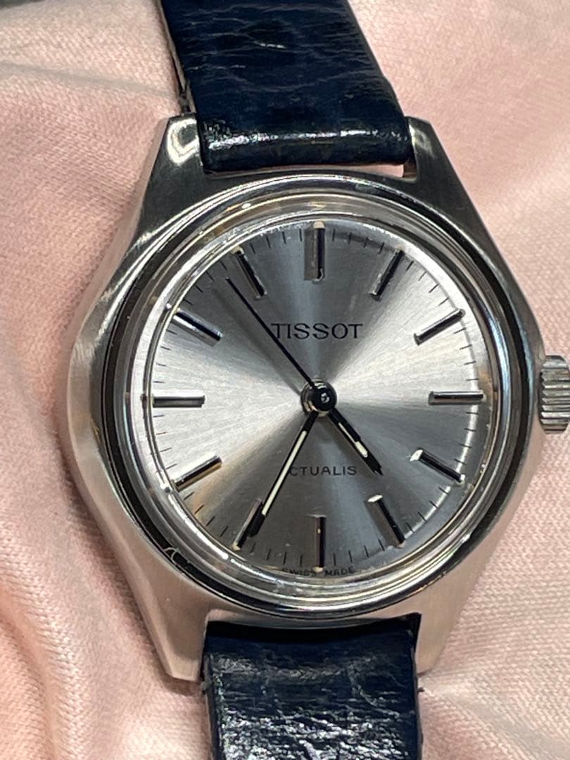TISSOT ACTUALIS 17石手巻き 正確稼働 純正ベルト・尾錠・箱 美