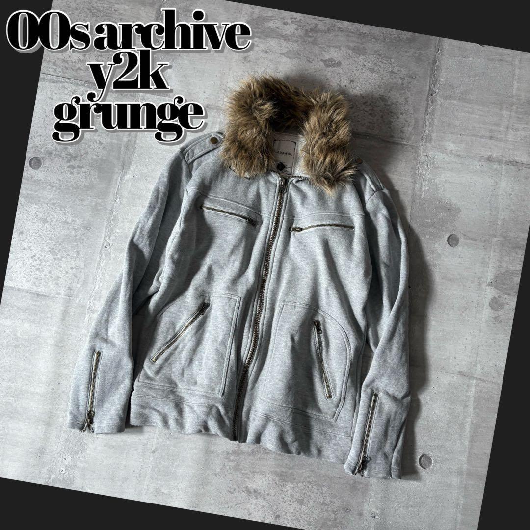 ジャケット・アウター 00s archive far sweat riders jacket y2k 00s archive far sweat riders jacket y2k Y2K sport jacket black red