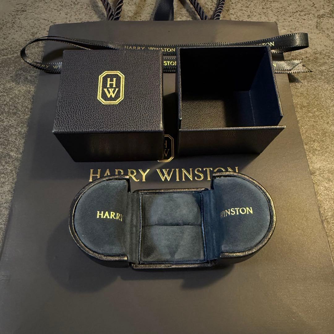 HARRY WINSTON リング用 空箱 HARRY WINSTON - ハリーウィンストン ペア箱 空箱 指輪用 HW HARRY