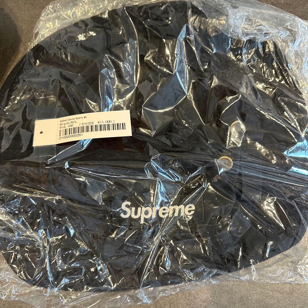 帽子 Supreme Washed Canvas Boonie \"Black\"