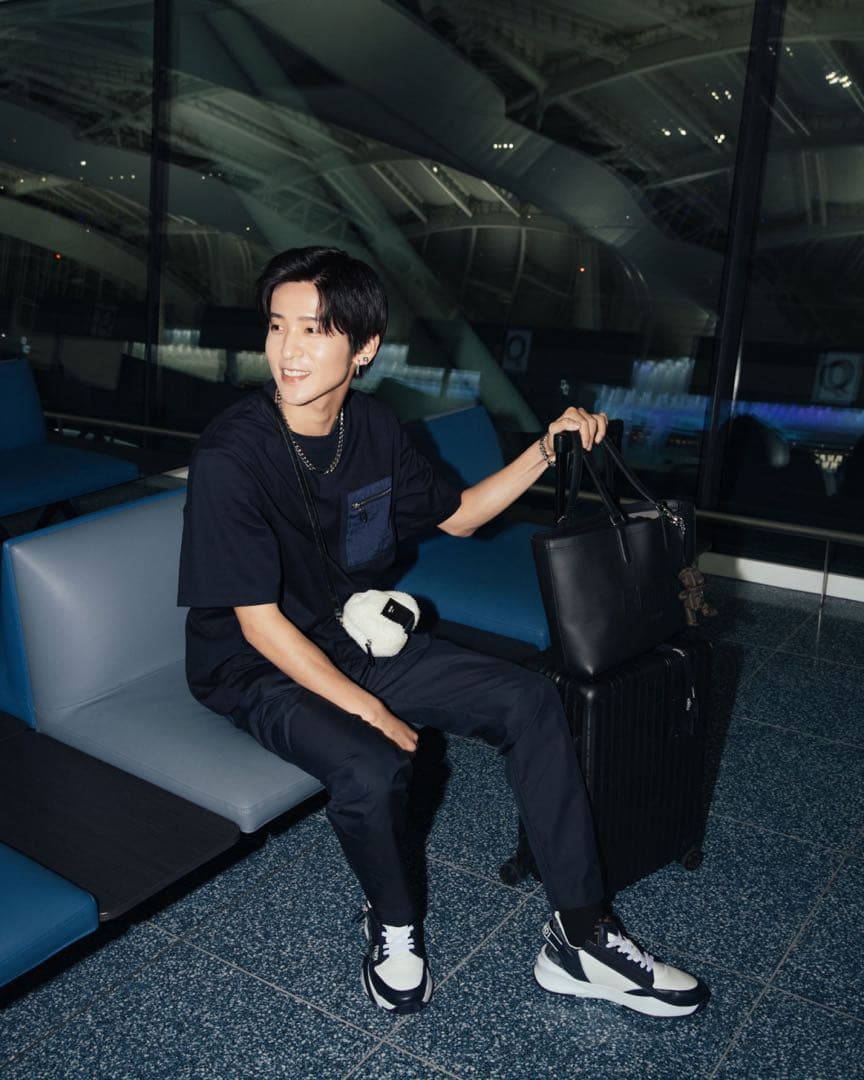 1/22 目黒蓮くん着用 FENDI FF ジャカード キーホルダー 熊チャーム