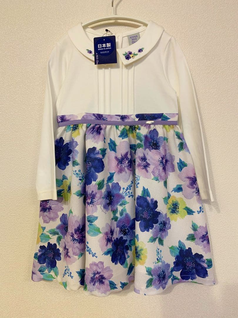 未使用タグ付き アナスイ ワンピース セレモニー 花柄 セレモニー】水彩花柄ワンピース（その他） | ANNA SUI mini（アナ