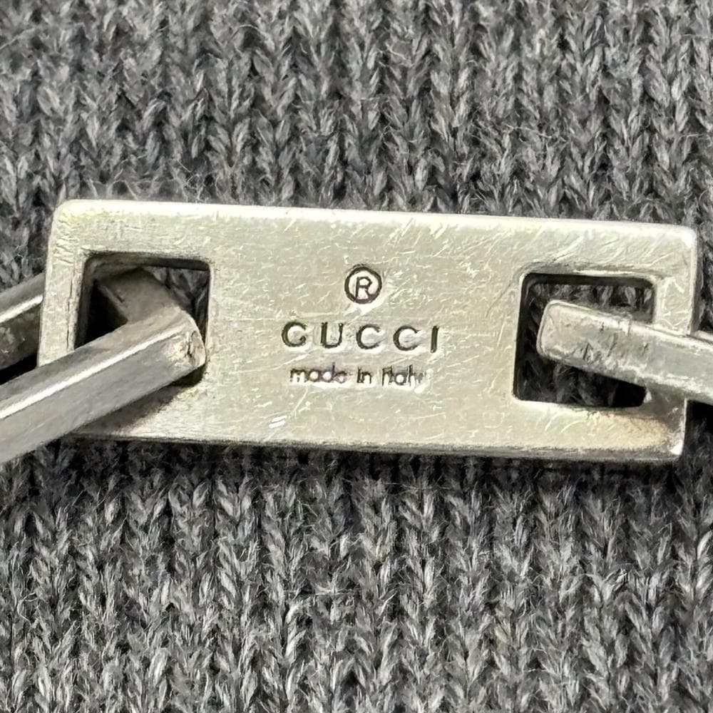 ヴィンテージ GUCCI グッチ スクエアリンク ブレスレット シルバー925