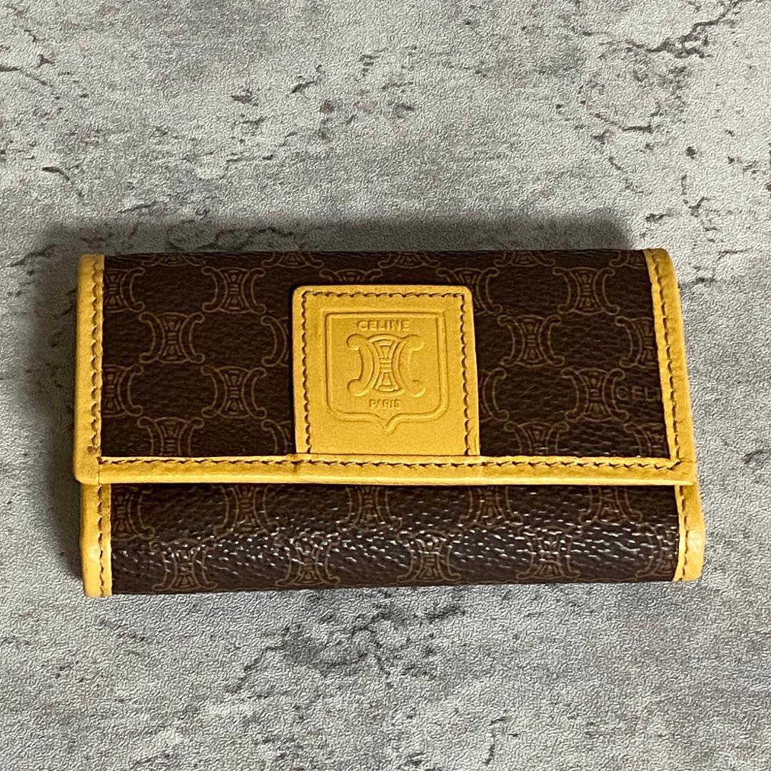 ✨極美品✨ CELINE セリーヌ キーケース 6連 マカダム トリオンフ 希少