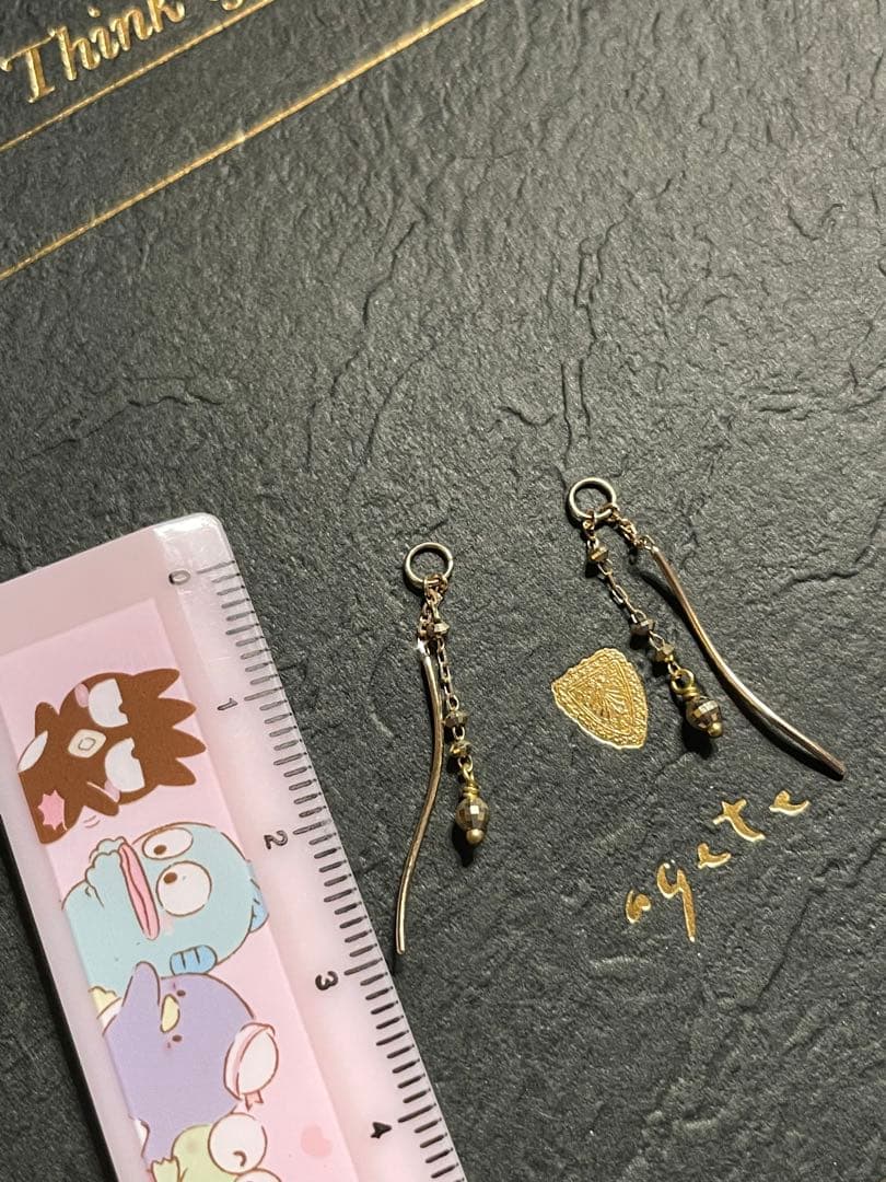 現行品】agete K10 ピアスチャーム ミラーボール - メルカリ