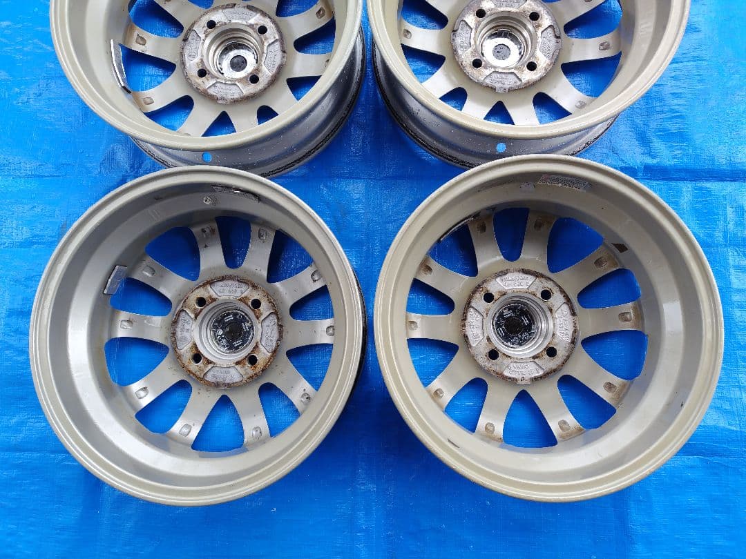 13インチ・アルミホイール4本、13✕4.0B・4H-100㎜、送料込み