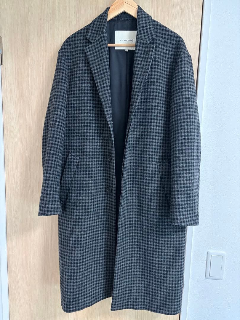 美品MACKINTOSH グレンチェック チェスターコート マッキントッシュ Mackintosh（マッキントッシュ） チェスターコート コート 別注 HUMBIE