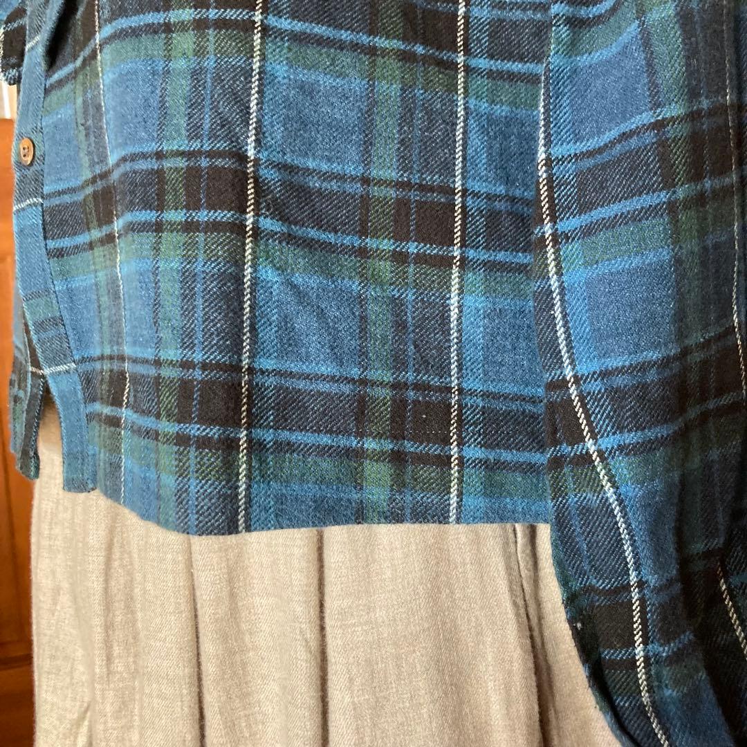 45R フォーティーファイブアール フリル ブラウス チェック柄 サイズ2