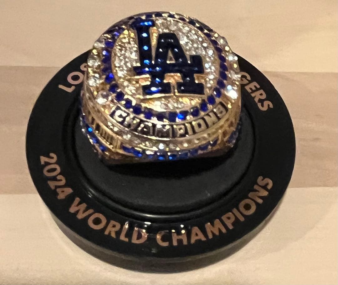 ドジャース　大谷翔平　配布チャンピオンリング ⚾LAD大谷翔平ネームの💍WSチャンピオンリング(レプリカ)💍、現地8/6