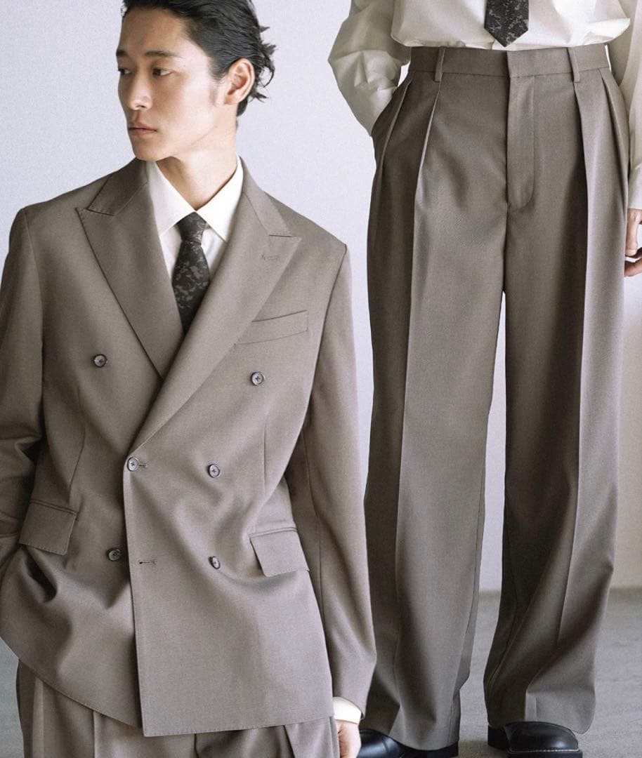 スーツ WYM S size HIGH TWIST PE DOUBLE SUIT HIGH TWIST PE DOUBLE SUIT（スーツセット）｜WYM LIDNM（ウィム バイ