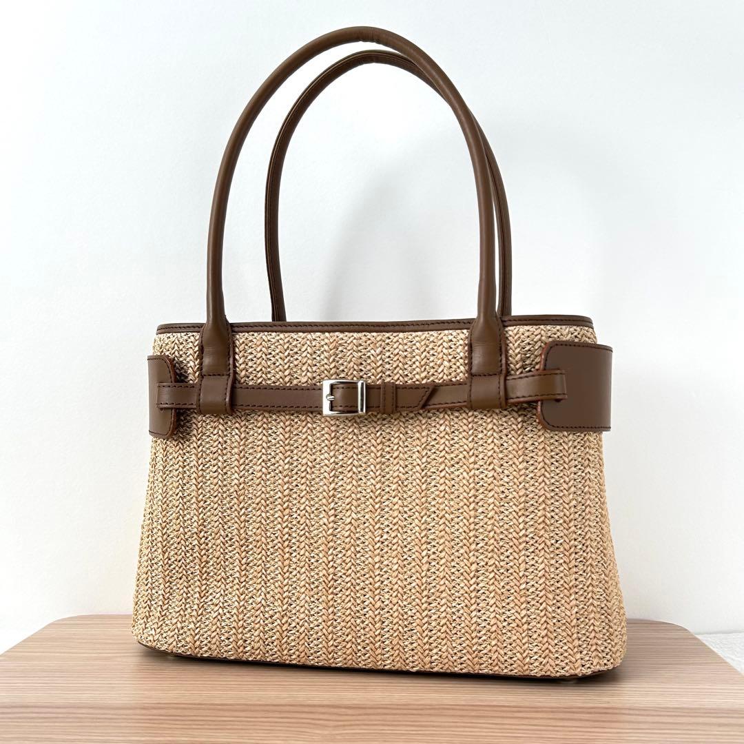 【極美品✨️】傅濱野 デンハマノ nature baskettie トートバッグ 傳濱野】「自然体」と「きちんと感」を叶える、濱野家のワンマイル