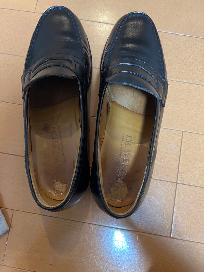 J.M.WESTON シグニチャーローファー180　5ハーフC純正シューツリー付