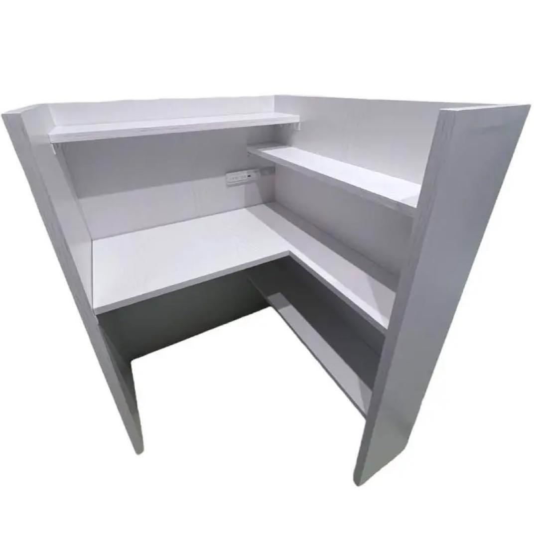 中古 おこもり個室デスク幅90 オフィス デスク 机 つくえ ホワイト ①② 楽天市場】デスク（横幅（cm）90 ～ 99.9）（インテリア・寝具・収納