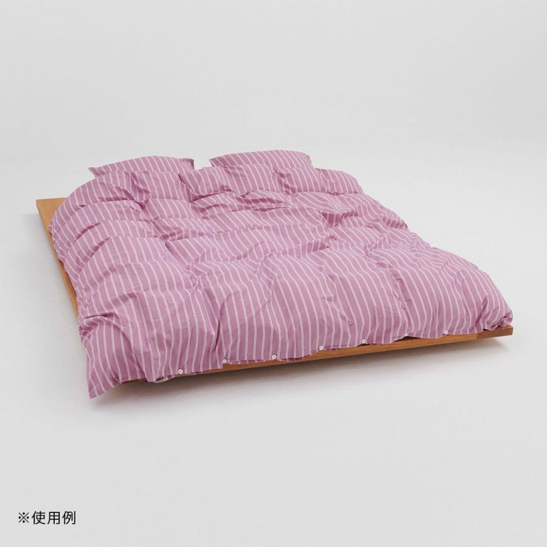 テクラ　布団カバー　ダブルサイズ　MALLOW PINK STRIPES Tekla Duvet Cover | Accessoires » Buy online now!