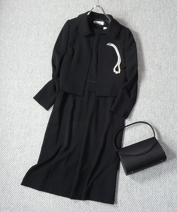 ☆美品☆ ATSUKI ONISHI ブラックフォーマルワンピーススーツ ATSUKI ONISHI NOIR マーメイド ワンピース スーツ 喪服 礼服 - メルカリ