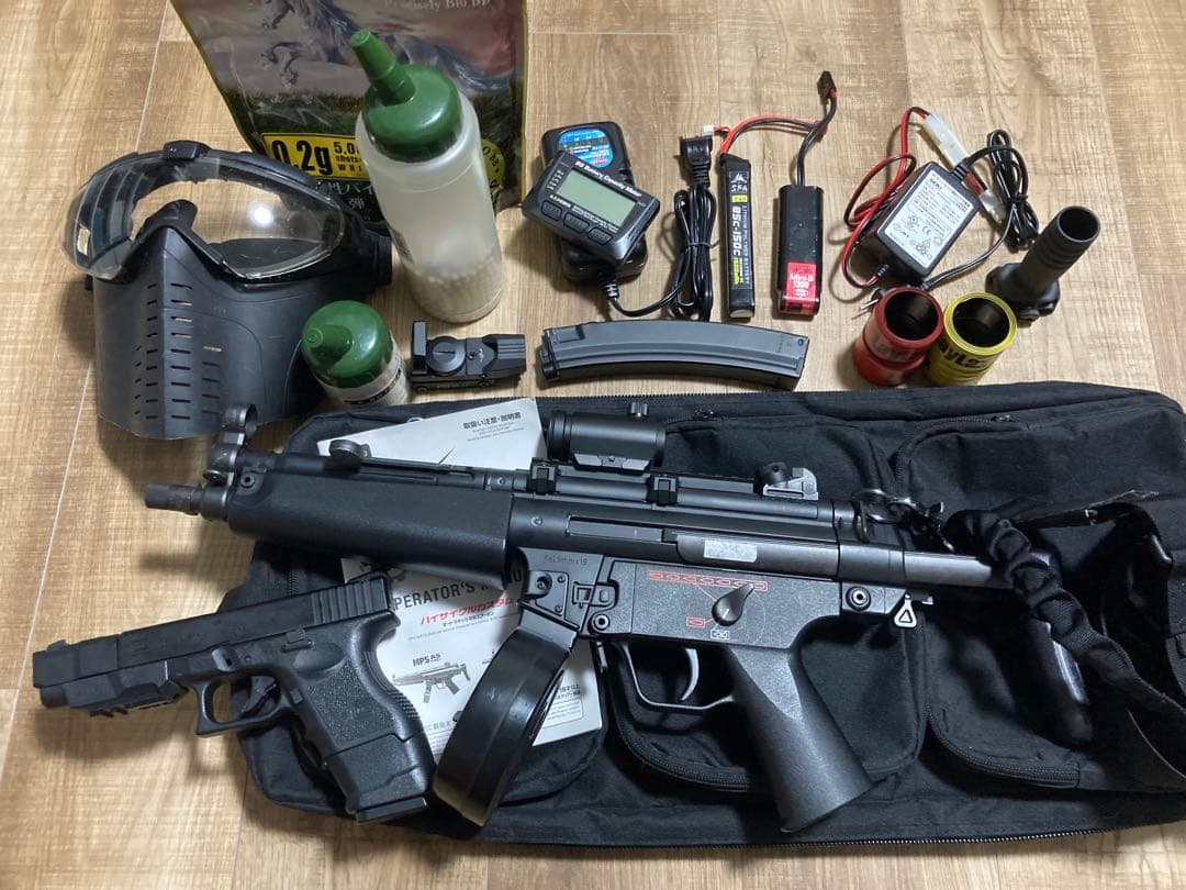 TOKYO MARUI HIGH CYCLE MP5 A5 HC サバゲーセット TOKYO MARUI（東京マルイ） H&K MP5 A5 純正ドットサイトセット （ハイ