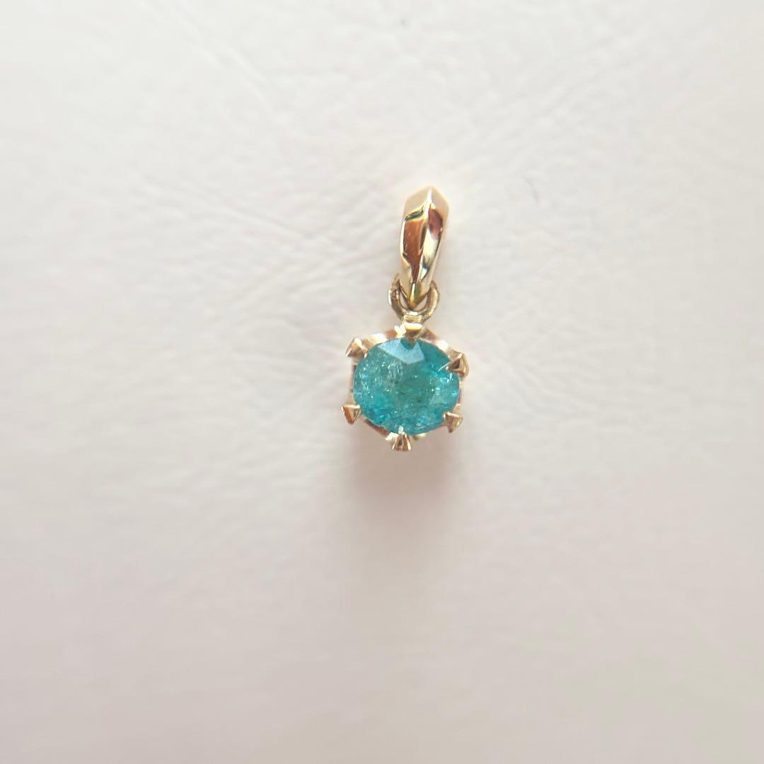 おしし！ブラジル・バターリャ産♡パライバトルマリンのペンダントトップ ブラジル・バターリャ鉱山産パライバトルマリン 0.80ct【品質保証書