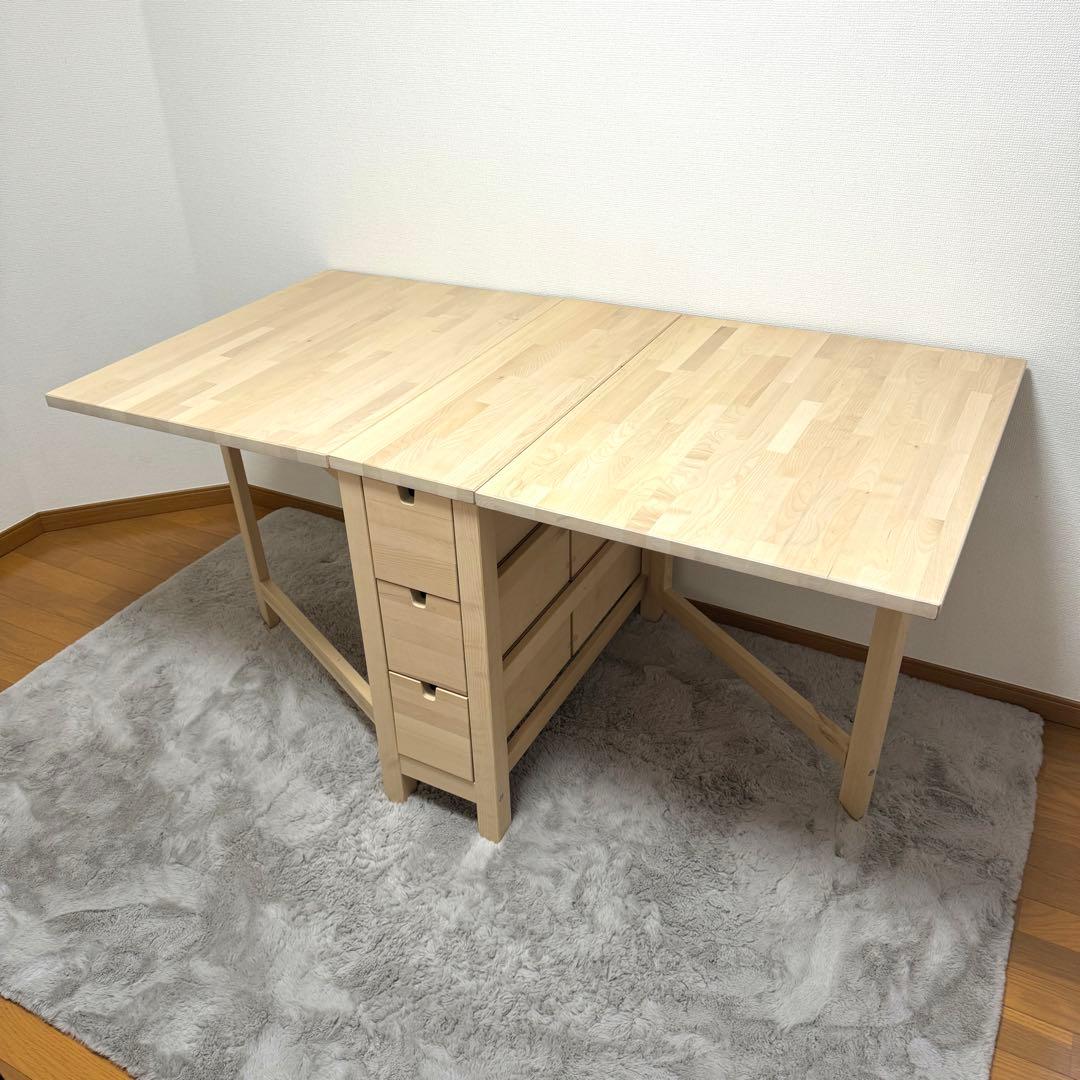 【送料込】IKEAイケア NORDEN ノールデン ゲートレックテーブル バーチ 楽天市場】[IKEA/イケア/通販]NORDEN ノールデン ゲートレッグテーブル