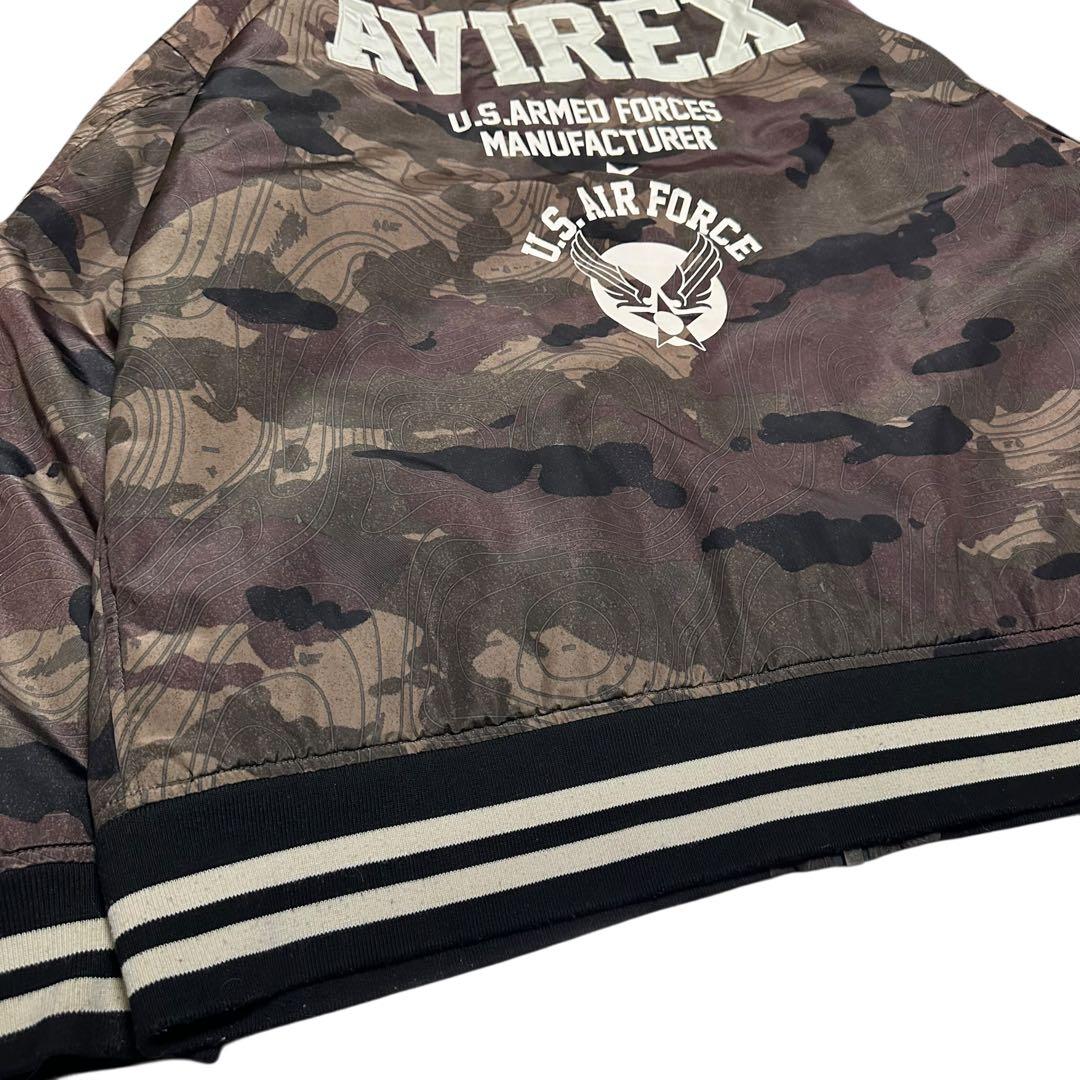 40周年記念モデル】アヴィレックス MA-1 カモフラ 刺繍 バックロゴ XL