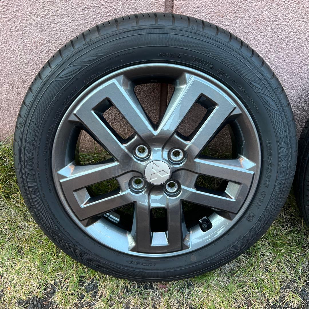 デリカミニTプレミアム4WD 純正アルミタイヤホイールセット15インチ