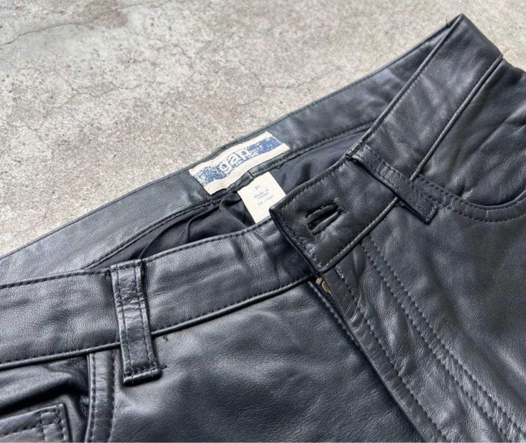 レア・極上】OLD GAP リアルレザーパンツ 90s~00s カニエウエスト