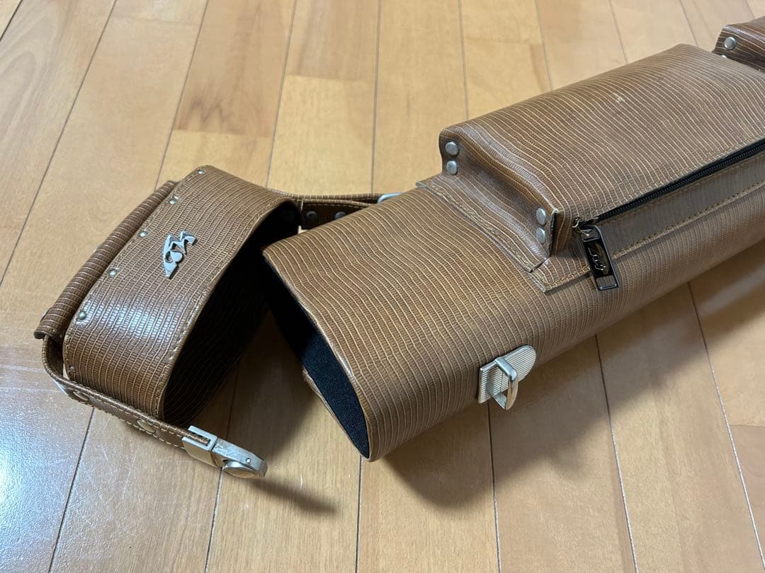 Mezz キューケース メッヅ JPC-35Y カーキ　3x5 廃番在庫限り】キューケース Mezz JPC-35Y うす茶 カーキ (バット3本