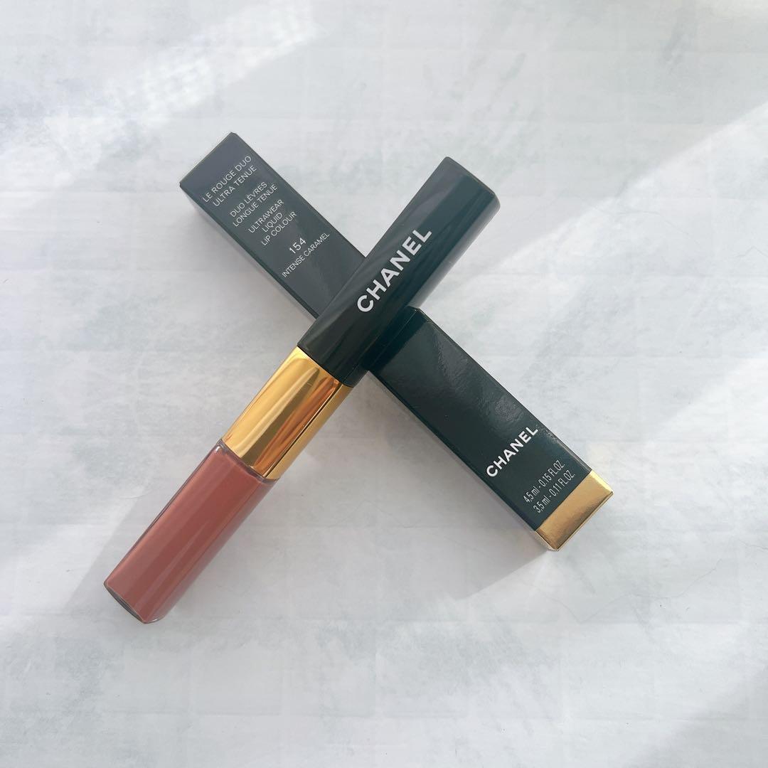 シャネル 新作 特別限定色 インテンスキャラメル シャネル ル ルージュ デュオ ウルトラ トゥニュ 154 インテンス