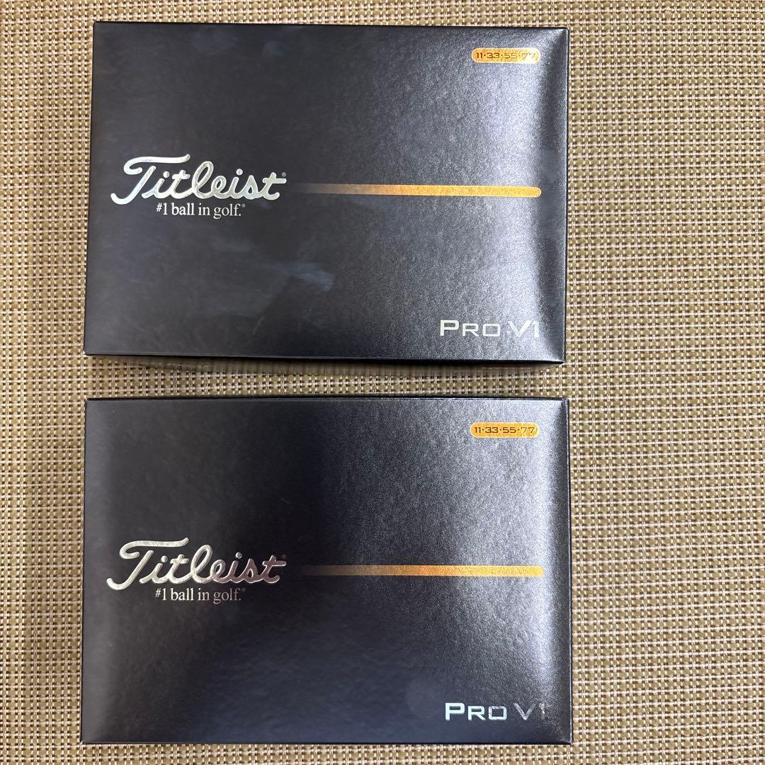 タイトリストプロ V1 ゴルフボール 2ダース タイトリスト PRO V1 2ダース ゴルフボール 【公式通販】