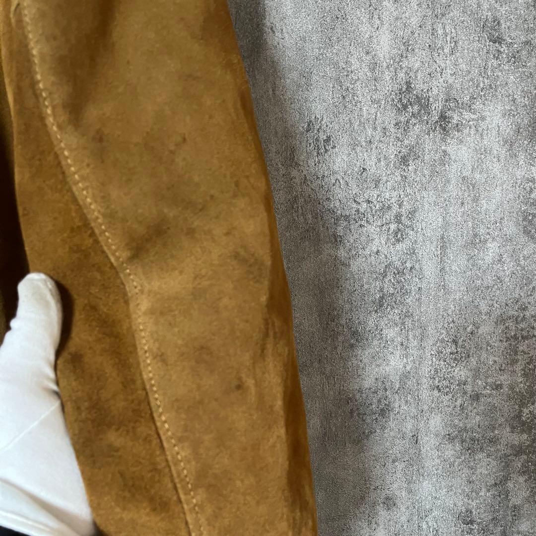 80's Schott スエード レザージャケット USA製 ジップアップ 42 - メルカリ