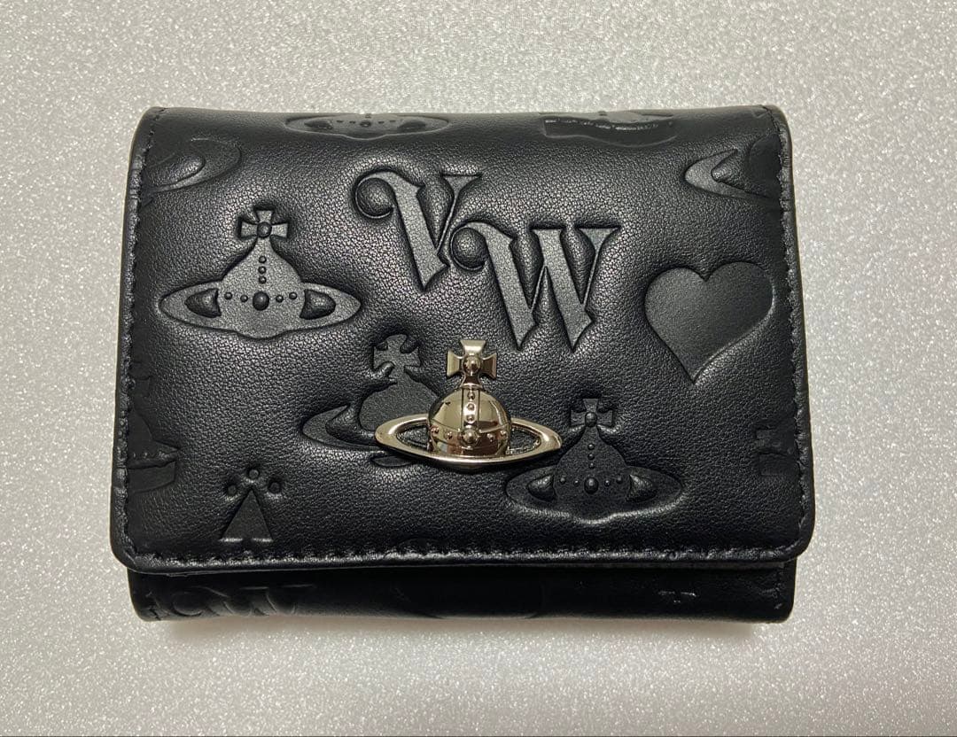 【さとゆか】Vivienne Westwood 三つ折り財布 ブラック ヴィヴィアン ウエストウッド Vivienne Westwood 三つ折り財布