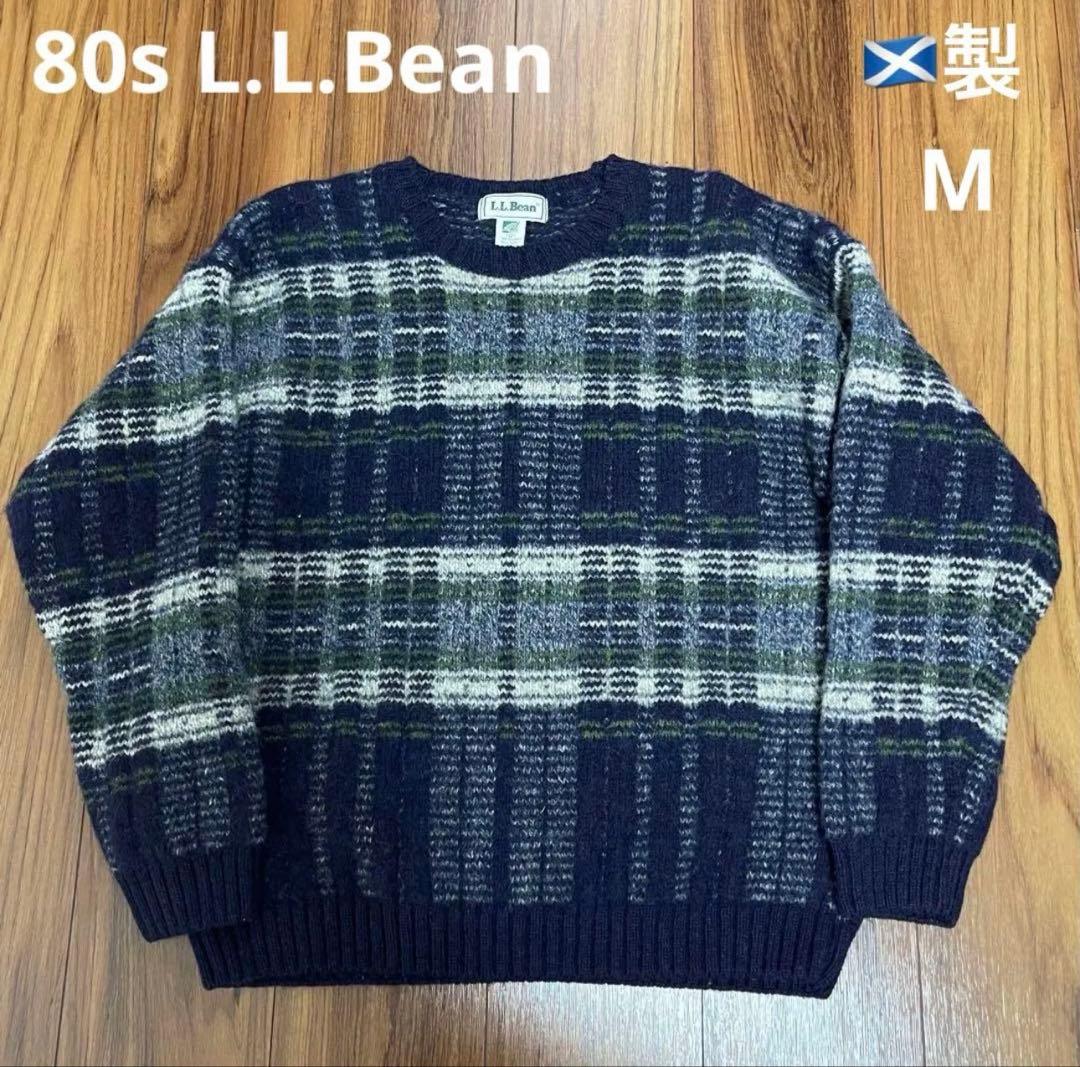 80s エルエルビーンセーター ニット M スコットランド製 紺 ネイビー 楽天市場】80s スコットランド製 エルエルビーン シェットランド