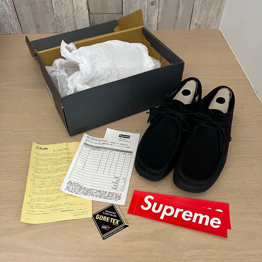 Supreme × Clarks Wallabee GTX \"Black\"