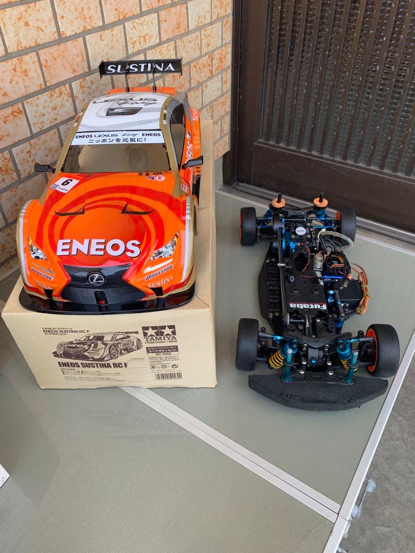 タミヤTA06 メカ付LEXUS SUSTINA 1/10未使用ボディセット タミヤ 電動RCカーシリーズ 1/10RC ENEOS SUSTINA RC F（TB-04シャーシ