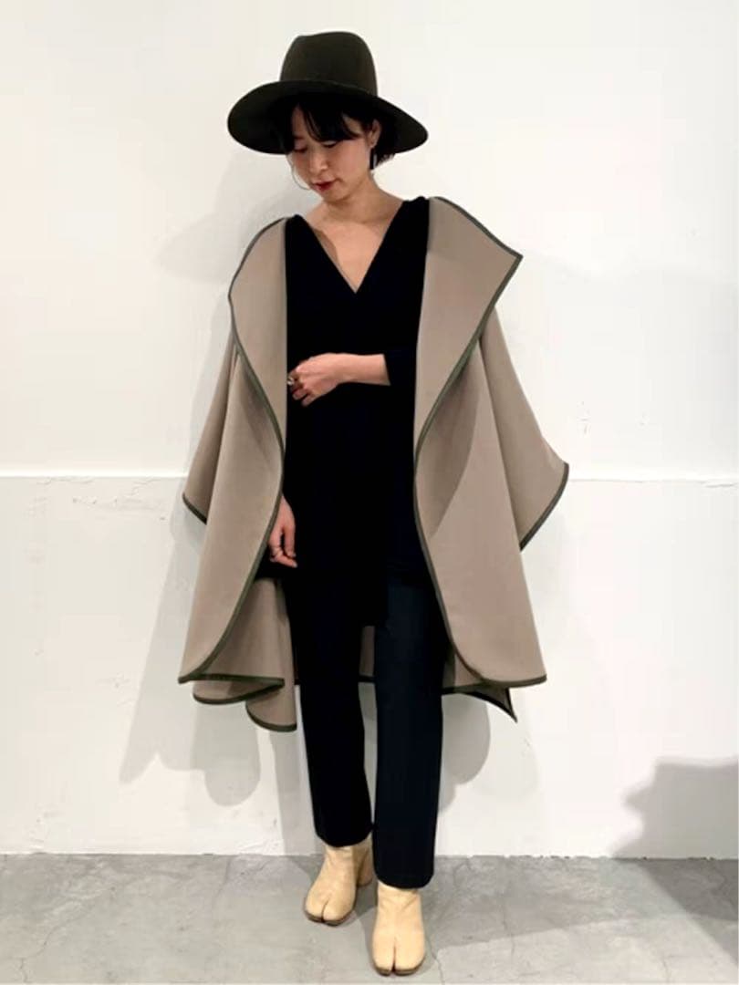 【美品】plage プラージュ　ポンチョコート　ウール　定価6.1万円 現在発売中の @traditionalweatherwear ✖️ @plage_jp の別注