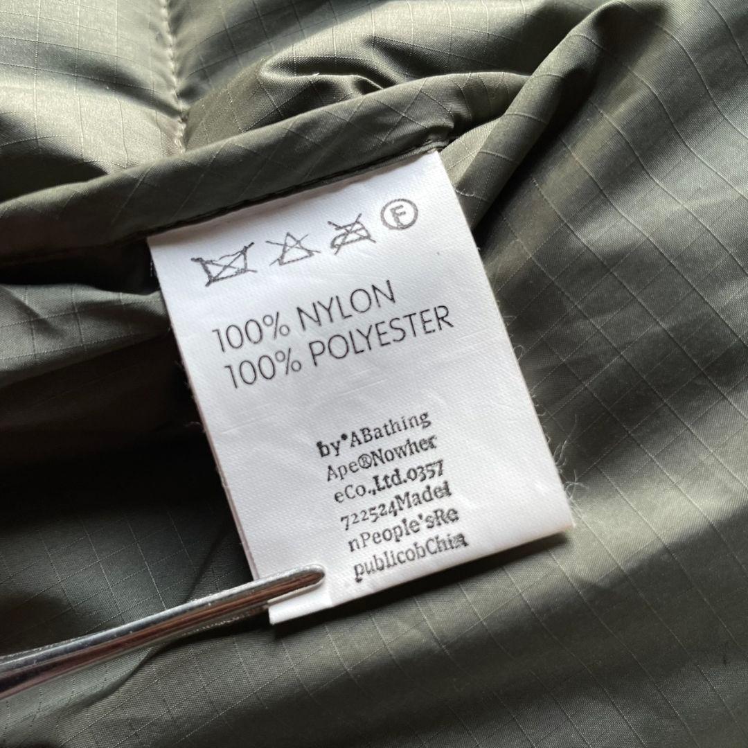 00s A BATHING APE puffer jacket khaki - メルカリ