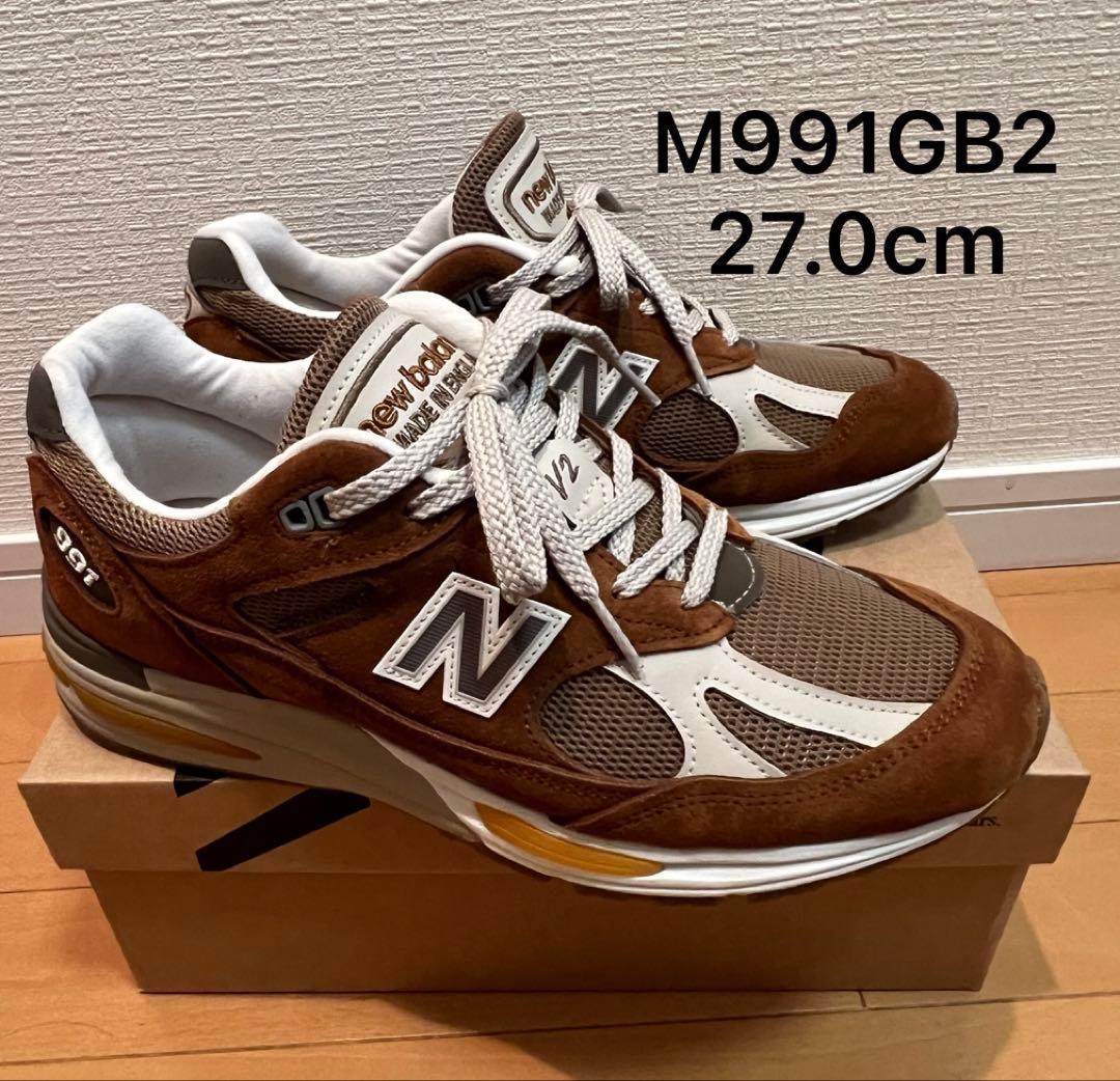 NEW BALANCE M991 V2 GB2 キャメル 27cm New Balance U991v2 GB2 