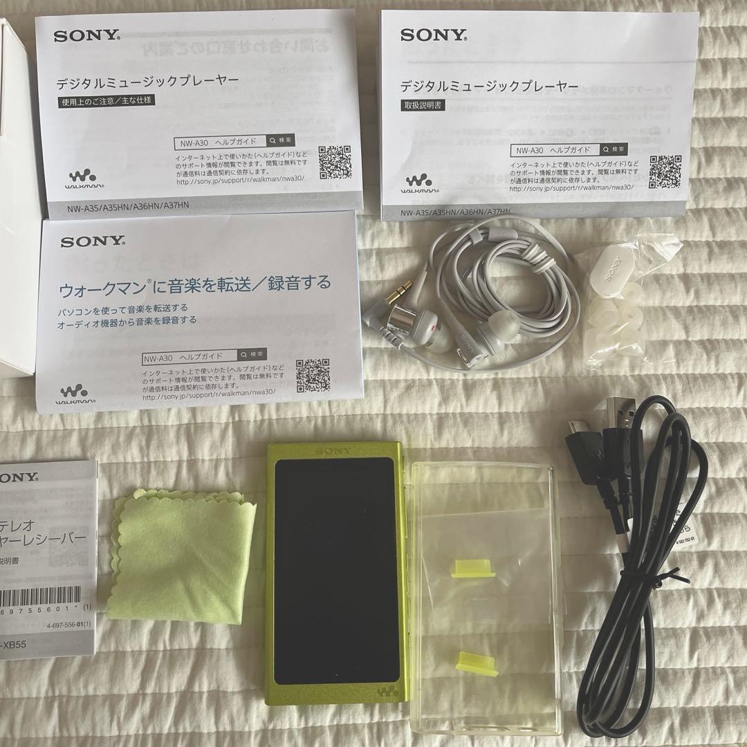 希少】SONY ウォークマン NW-A35 ライムイエロー 美品 英語表記 - メルカリ