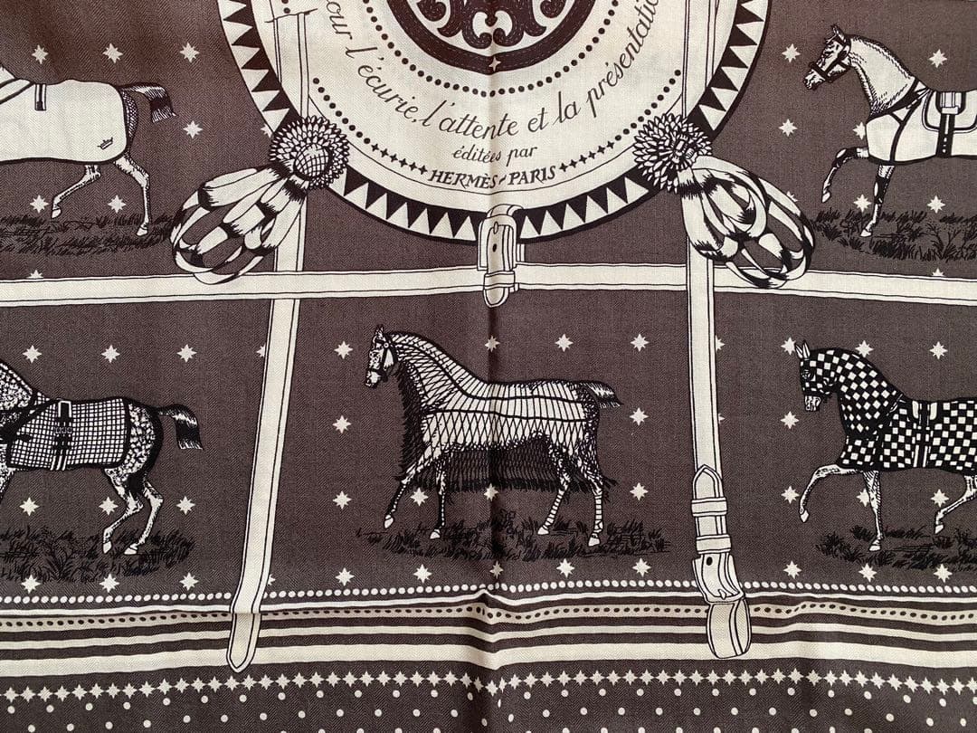 激レア 》エルメス カシシル カレジェアン 馬着 カシミヤシルク 新品未